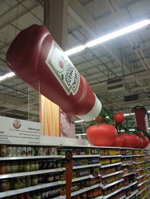 ink marketing heinz ketchup display