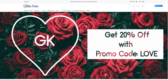 ink marketing valentines day simple promo
